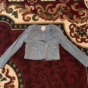 GB Girls blue Fringe jacket